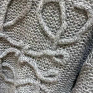 Loewe Women Anagram Sweater in Mohair-Grey S359Y14KBO