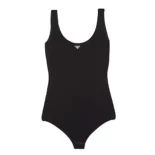 Prada Women Stretch Jersey Bodysuit-Black 0400019360875