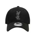 Saint Laurent YSL Unisex Cap in Gabardine-Black