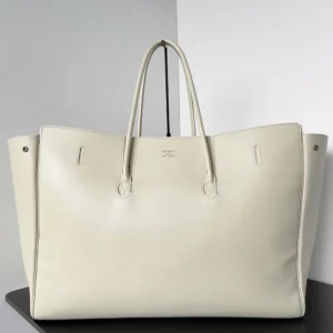 Balenciaga Women Bel Air Medium Carry All Bag in Soya Smooth Calfskin 8054812ABAW9723