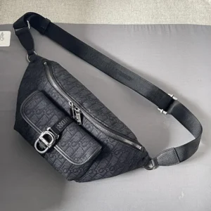 Dior Men Dior 8 Belt Bag Black Dior Oblique Jacquard