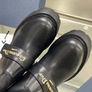 Dior Women D-Quest Ankle Boot Black Calfskin