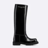 Dior Women Diorebel Boot Black Brushed Calfskin