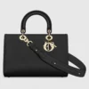 Dior Women Medium Lady D-Sire My ABCDior Bag Black Taurillon Leather 11 Dior Women Medium Lady D-Sire My ABCDior Bag Black Taurillon Leather