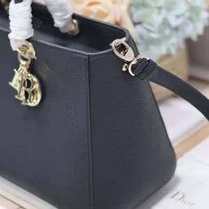 Dior Women Medium Lady D-Sire My ABCDior Bag Black Taurillon Leather