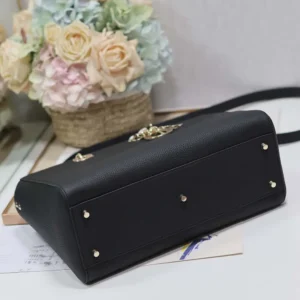 Dior Women Medium Lady D-Sire My ABCDior Bag Black Taurillon Leather