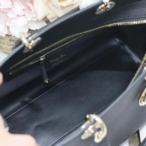 Dior Women Medium Lady D-Sire My ABCDior Bag Black Taurillon Leather