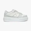 Fendi Women Match Gray Leather Platform Low-tops