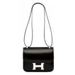 Hermes Women Constance 24 Bag Box Leather-Black/Silver