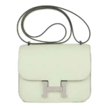 Hermes Women Constance 24 Bag Epsom Leather-Lime/Silver