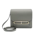 Hermes Women Roulis Mini Bag in Evercolor Leather-Silver