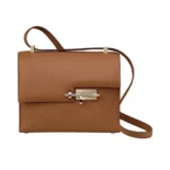 Hermes Women Verrou 21 Bag in Epsom Leather-Brown/Gold