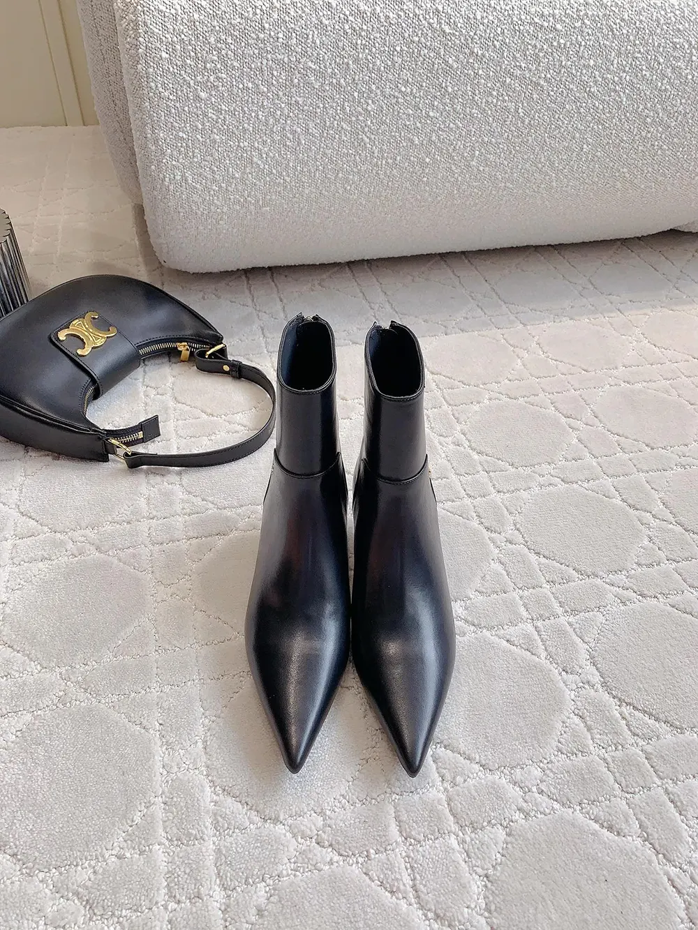 Jimmy Choo Women Cycas Ankle Boot 50 Black Nappa Leather Ankle Boots 2 Jimmy Choo Women Cycas Ankle Boot 50 Black Nappa Leather Ankle Boots