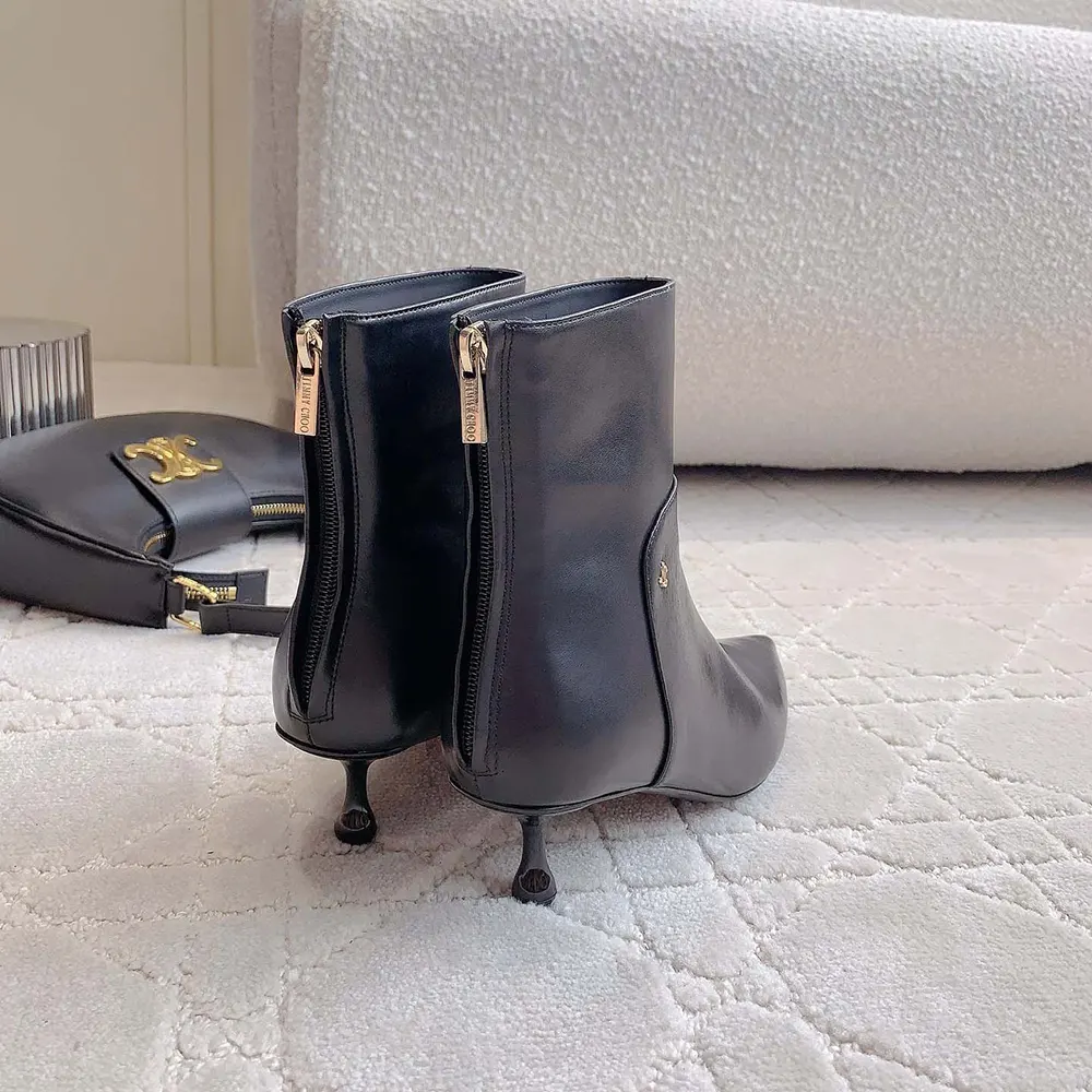 Jimmy Choo Women Cycas Ankle Boot 50 Black Nappa Leather Ankle Boots 7 Jimmy Choo Women Cycas Ankle Boot 50 Black Nappa Leather Ankle Boots