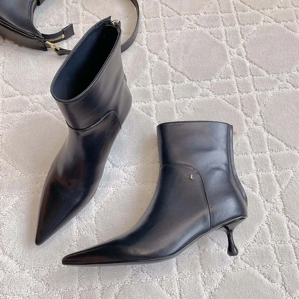 Jimmy Choo Women Cycas Ankle Boot 50 Black Nappa Leather Ankle Boots 5 Jimmy Choo Women Cycas Ankle Boot 50 Black Nappa Leather Ankle Boots