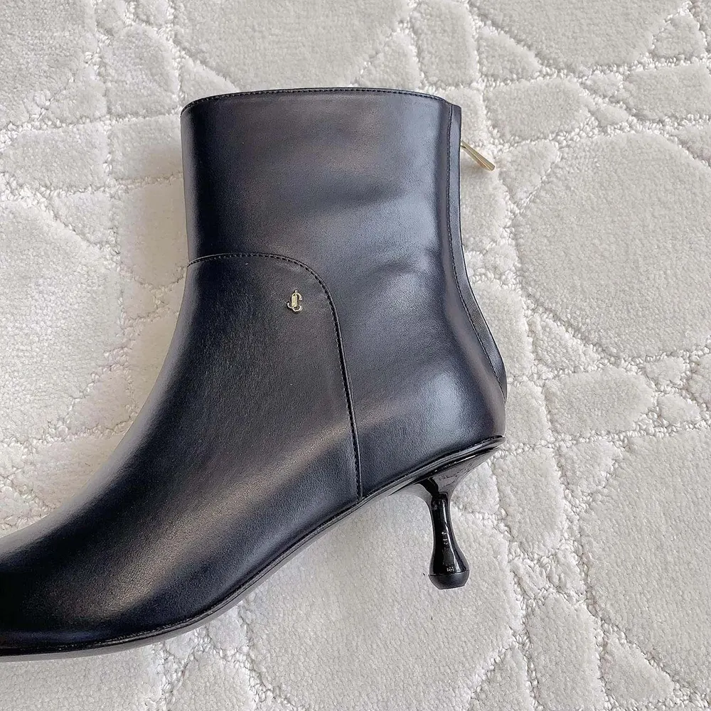 Jimmy Choo Women Cycas Ankle Boot 50 Black Nappa Leather Ankle Boots 9 Jimmy Choo Women Cycas Ankle Boot 50 Black Nappa Leather Ankle Boots