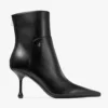 Jimmy Choo Women Cycas Ankle Boot 80 Black Nappa Leather Ankle Boots 12 Jimmy Choo Women Cycas Ankle Boot 80 Black Nappa Leather Ankle Boots