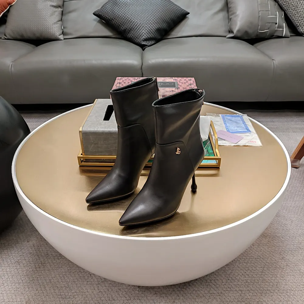 Jimmy Choo Women Cycas Ankle Boot 80 Black Nappa Leather Ankle Boots 3 Jimmy Choo Women Cycas Ankle Boot 80 Black Nappa Leather Ankle Boots