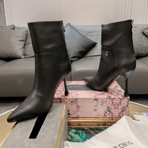 Jimmy Choo Women Cycas Ankle Boot 80 Black Nappa Leather Ankle Boots