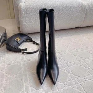 Jimmy Choo Women Cycas Knee Boot 95 Black Nappa Leather Knee-High Boots