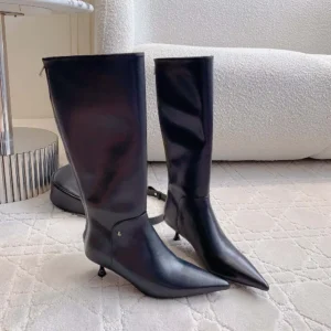 Jimmy Choo Women Cycas Knee Boot 95 Black Nappa Leather Knee-High Boots