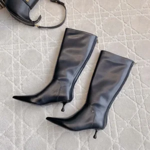 Jimmy Choo Women Cycas Knee Boot 95 Black Nappa Leather Knee-High Boots
