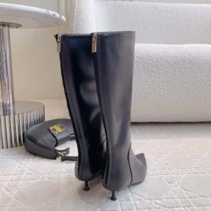 Jimmy Choo Women Cycas Knee Boot 95 Black Nappa Leather Knee-High Boots