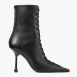 Jimmy Choo Women Scarlett Ankle Boot 95 Black Nappa Leather Boots