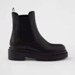 Prada Men Leather Chelsea Boots-Black 1T744N