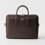 Prada Men Saffiano Leather Briefcase 2VE0229Z2