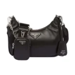 Prada Women Padded Nappa-leather Prada Re-Edition 2005 Shoulder Bag-Black