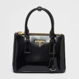 Prada Women Prada Galleria Patent Leather Mini Bag-Black
