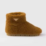 Prada Women Shearling Booties-Brown 1T711NMPD