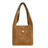 Saint Laurent YSL Women Hobo Tanger Logo Engraved Shoulder Bag