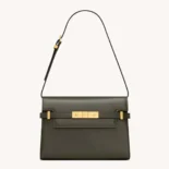 Saint Laurent YSL Women Manhattan Small in Box Saint Laurent-Dark Green
