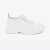 Alexander Mcqueen Unisex Tread Slick Lace Up in White