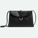 Bottega Veneta Women Liberta Cross-body Bag in Smooth Calf Leather-Black