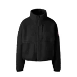 Canada Goose Women Beige Simcoe Fleece Jacket-Black