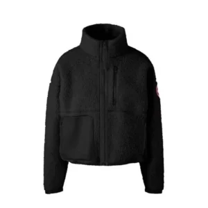 Canada Goose Women Beige Simcoe Fleece Jacket-Black