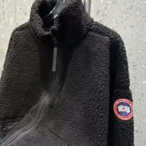 Canada Goose Women Beige Simcoe Fleece Jacket-Black