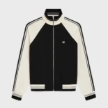 Celine Men Tracksuit Jacket in Double Face Jersey-Black