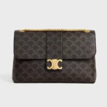 Celine Women Large Celine Victoire Bag in Triomphe Canvas 118222FRH.04LU