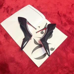 Christian Louboutin Women Hot Chick 100 mm Pumps Patent Calf Leather Black