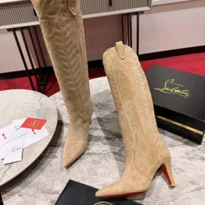 Christian Louboutin Women Santia Botta 85 mm Boots Veau Velours
