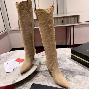 Christian Louboutin Women Santia Botta 85 mm Boots Veau Velours