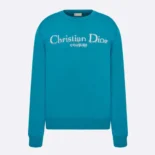 Christian Dior Couture Sweater Blue Wool Blend