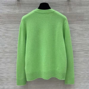 Dior Men DIOR AND LEWIS HAMILTON Sweater Green Virgin Wool and Cashmere Intarsia