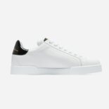Dolce Gabbana D&G Unisex Leather Portofino Sneakers-White