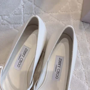 Jimmy Choo Women Elisa 45 SilverLatte Glitter Leather Pumps