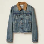 Miu Miu Women Denim Blouson Jacket GWB2351567